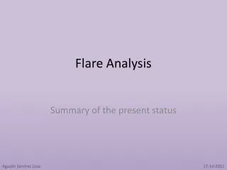 Flare Analysis