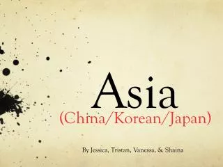 Asia (China/Korean/Japan)