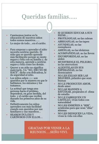 queridas familias