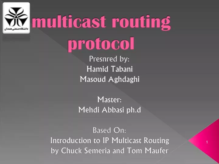 multicast routing protocol