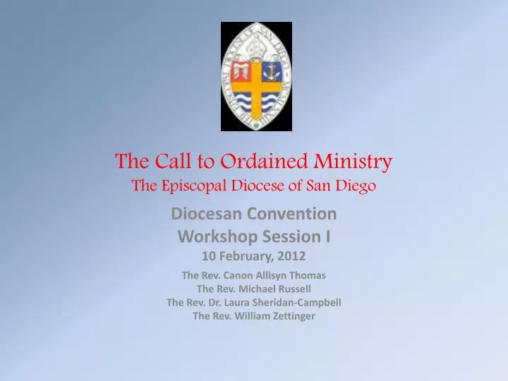 the call to ordained ministry the episcopal diocese of san diego