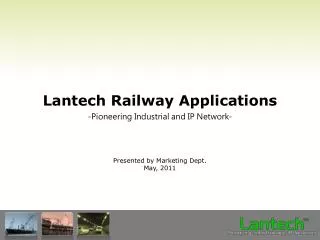 Lantech Railway Applications