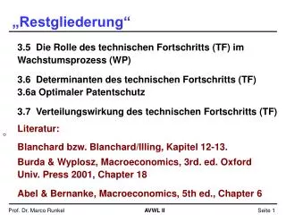 restgliederung