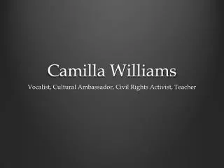 Camilla Williams