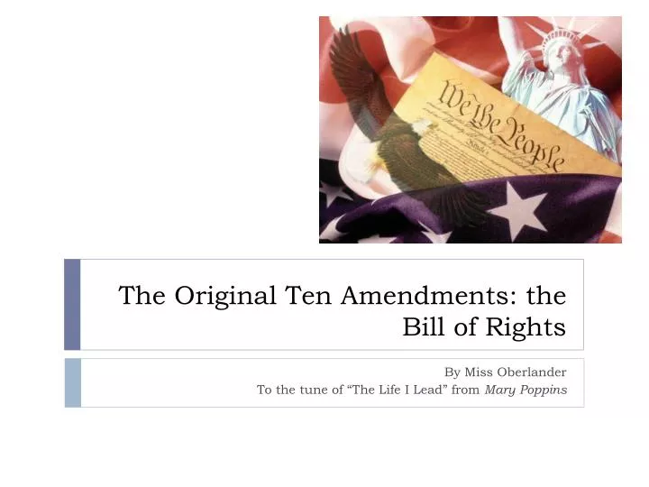 the original ten amendments the bill of rights
