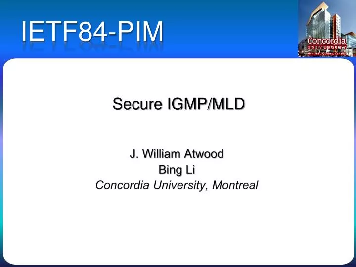 secure igmp mld