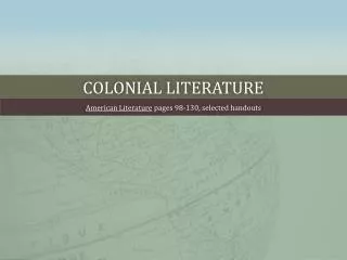 colonial literature