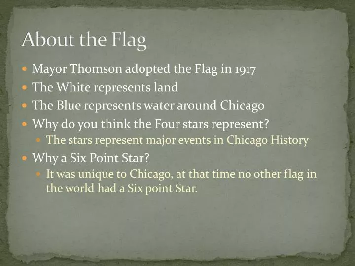 about the flag