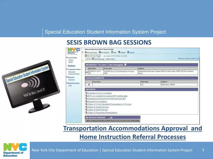 sesis brown bag sessions