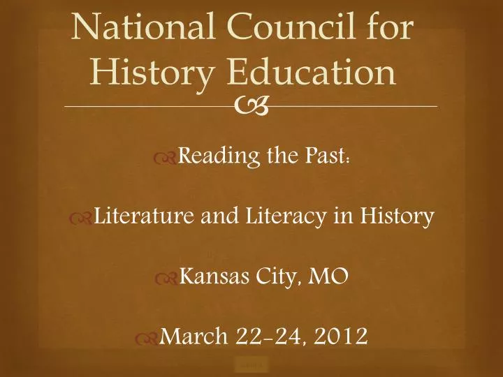 national council for history education