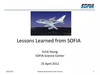 Lessons Learned from SOFIA