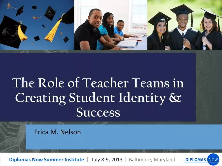 the role of teacher teams in creating s tudent identity success