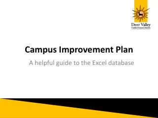 Campus Improvement Plan