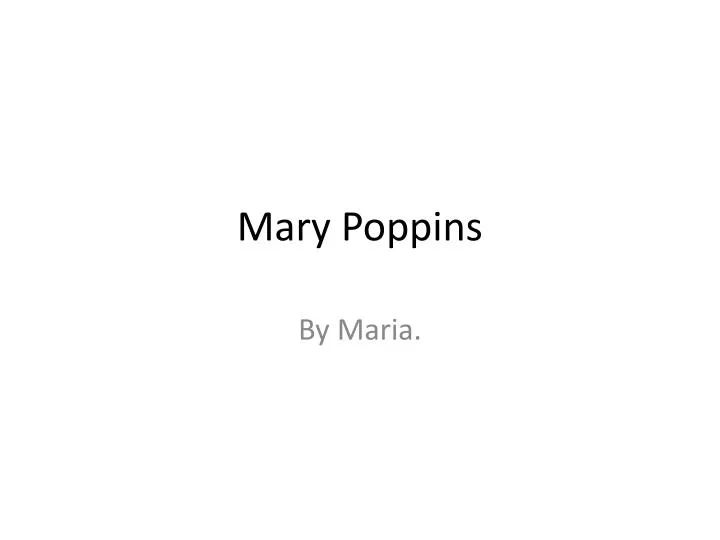 mary poppins