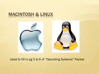Macintosh &amp; Linux