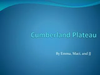 Cumberland Plateau