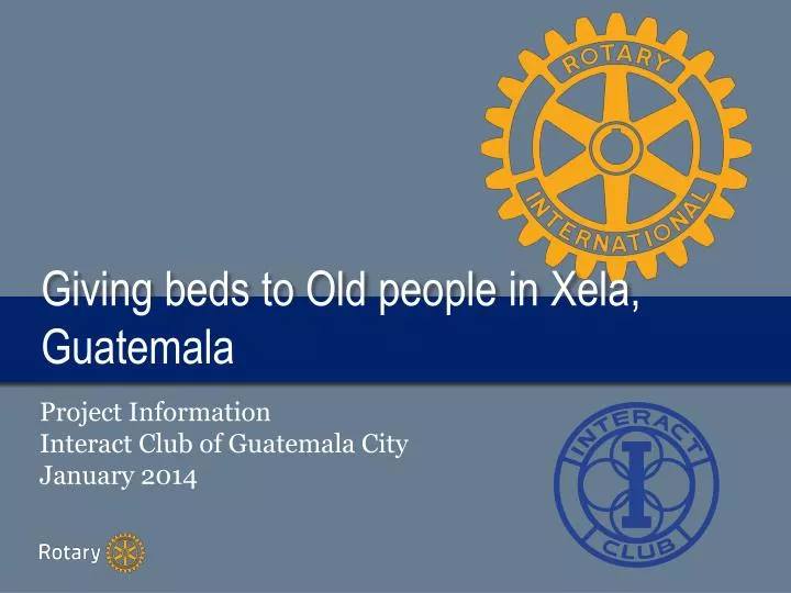 giving beds to old people in xela guatemala
