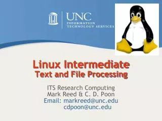 Linux Intermediate Text and File Processing