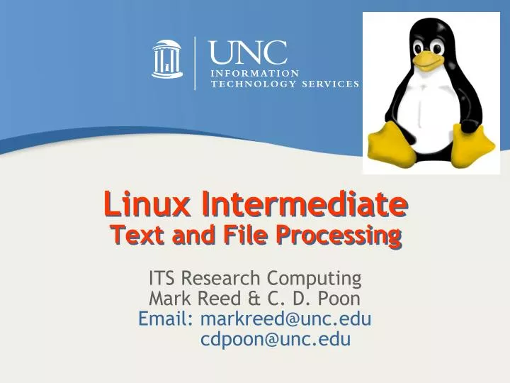 linux intermediate text and file processing