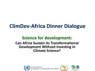 ClimDev -Africa Dinner Dialogue