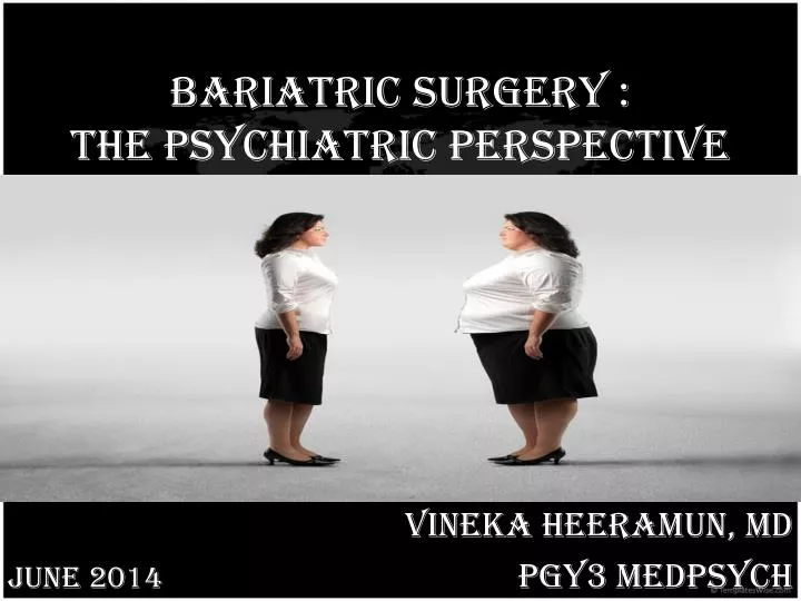 bariatric surgery the psychiatric perspective