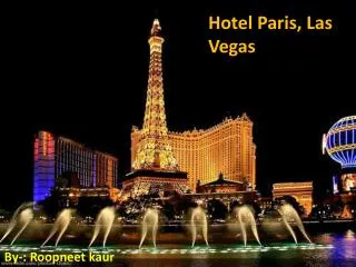 Hotel Paris, Las Vegas