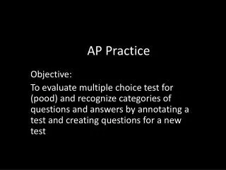 AP Practice