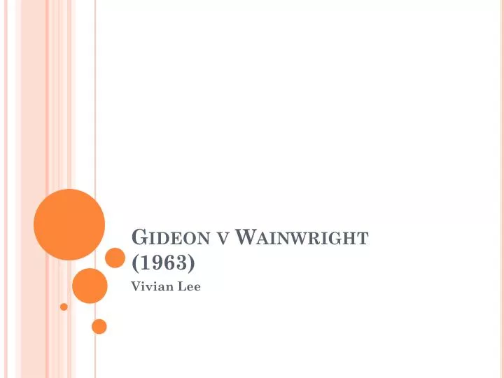 gideon v wainwright 1963