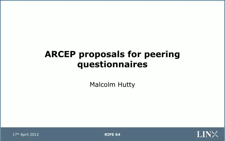 arcep proposals for peering questionnaires