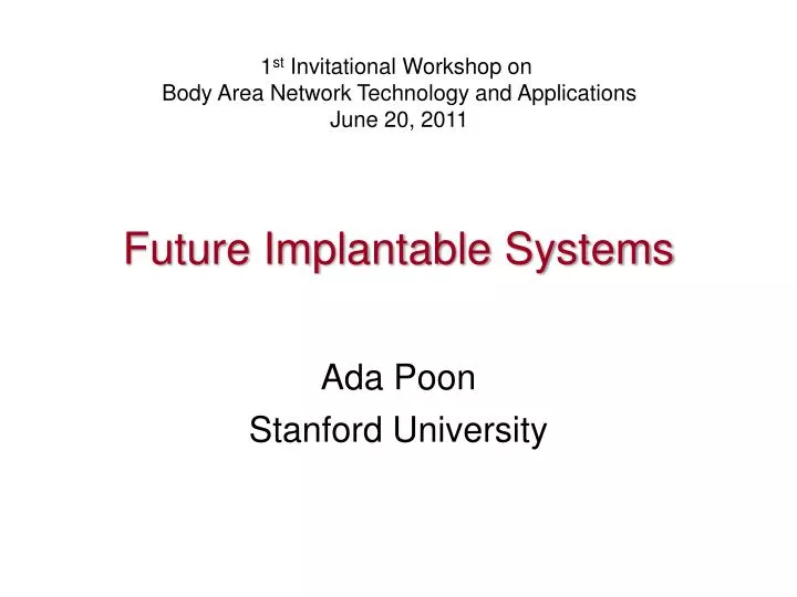 future implantable systems