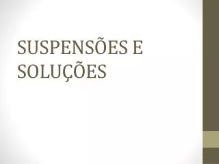 suspens es e solu es