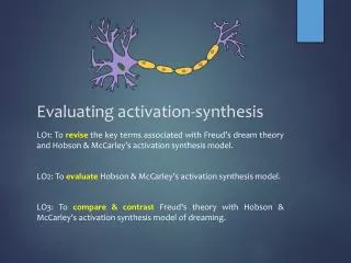Evaluating activation-synthesis