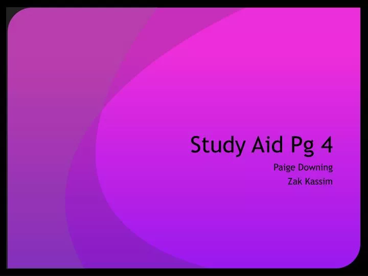 study aid pg 4