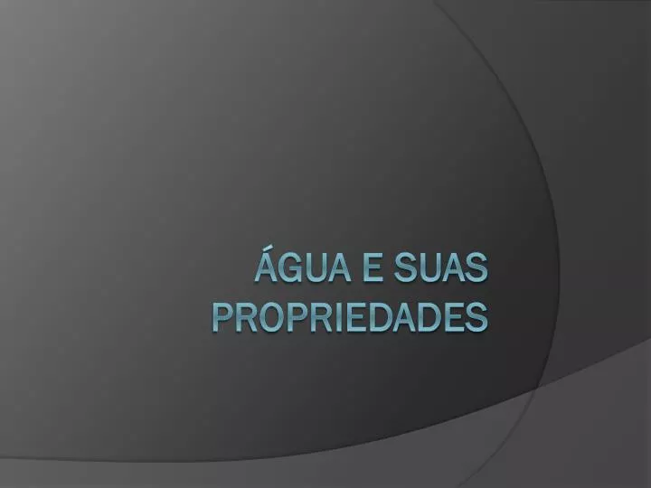 Quiz sobre a água e as suas propriedades