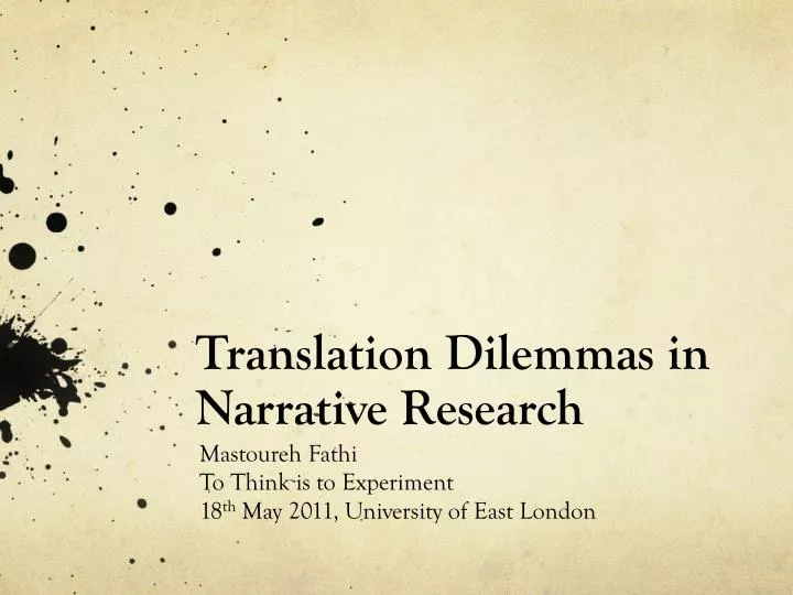 translation dilemmas in narrative research