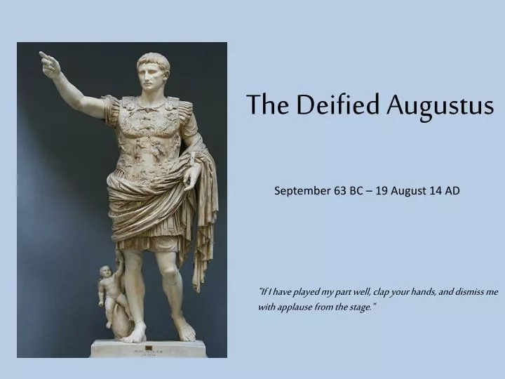 the deified augustus