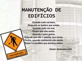 manuten o de edif cios