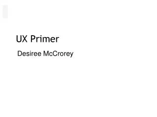 UX Primer
