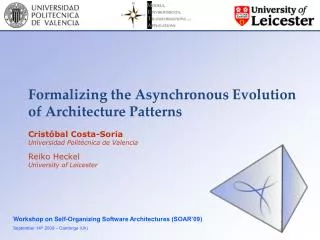 Formalizing the Asynchronous Evolution of Architecture Patterns