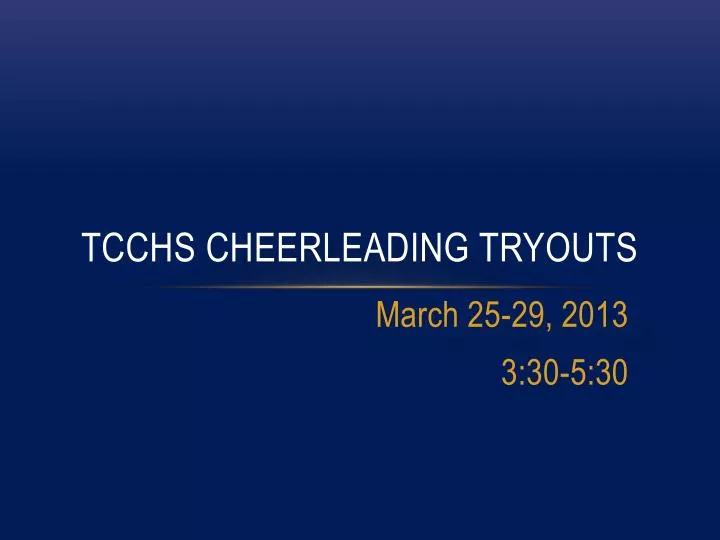 tcchs cheerleading tryouts