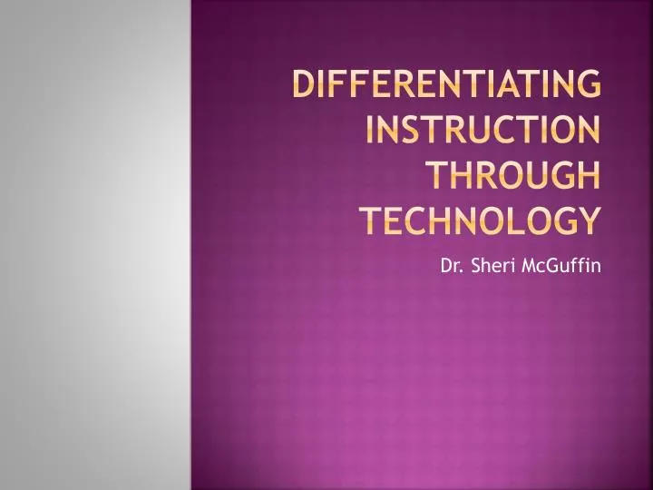 differentiating instruction through technology
