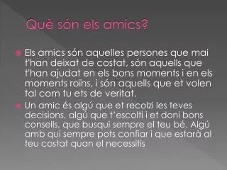 qu s n els amics