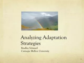 Analyzing Adaptation Strategies