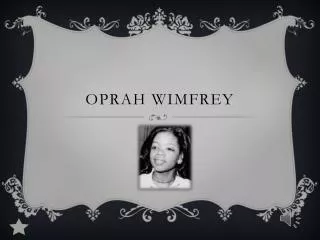 OPRAH WIMFREY