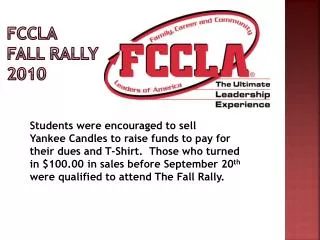 FCCLA Fall Rally 2010