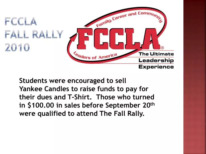 fccla fall rally 2010