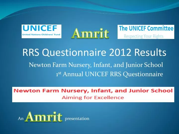 newton farm nursery infant and junior school 1 st annual unicef rrs questionnaire