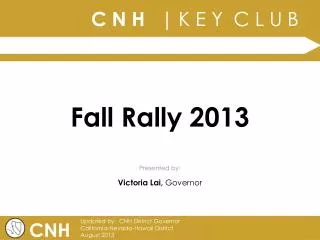 Fall Rally 2013