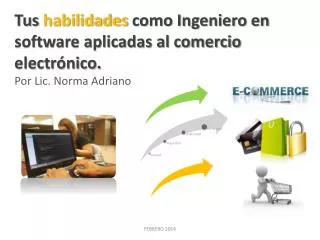 tus habilidades como ingeniero en software aplicadas al comercio electr nico por lic norma adriano