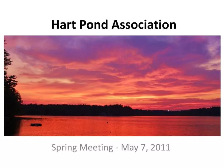 hart pond association